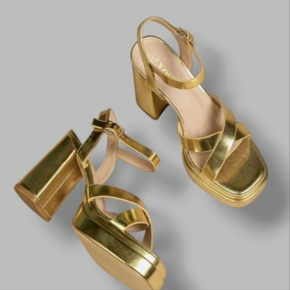 🆕Golden Luxe Platform Sandals